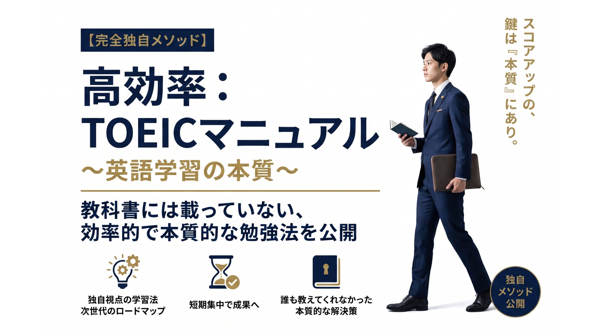 高効率：TOEICマニュアル　～英語学習の本質～（チャットサポートなし）